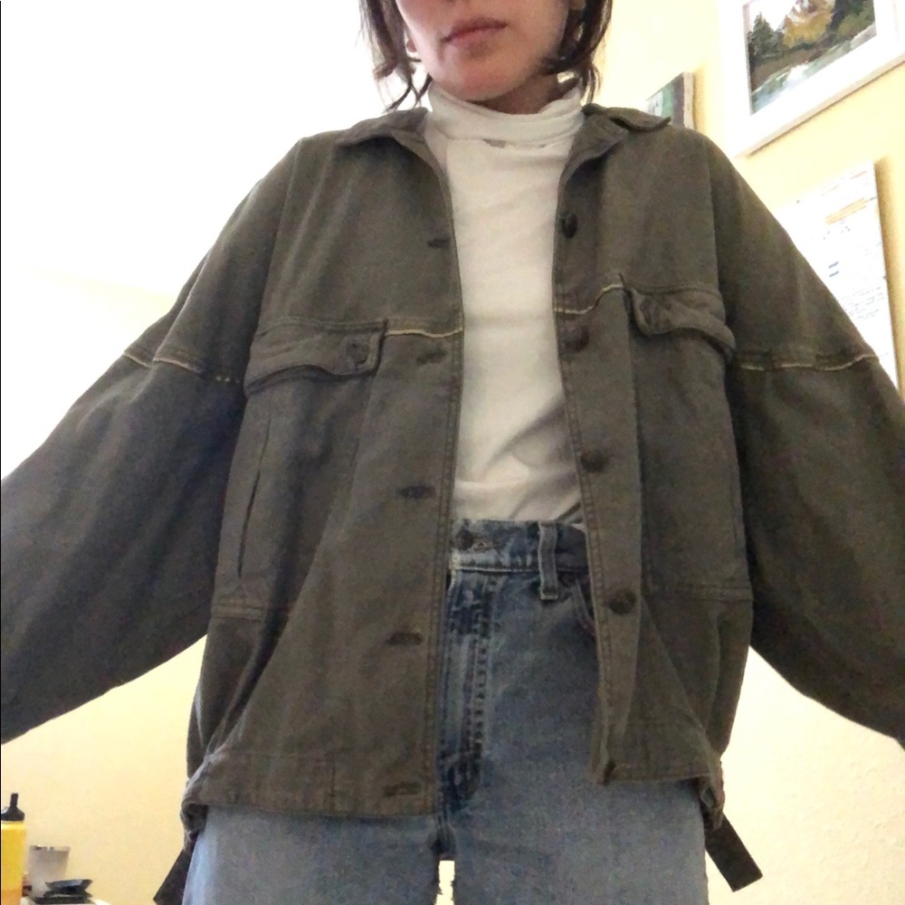 Free People Army Green Jacket